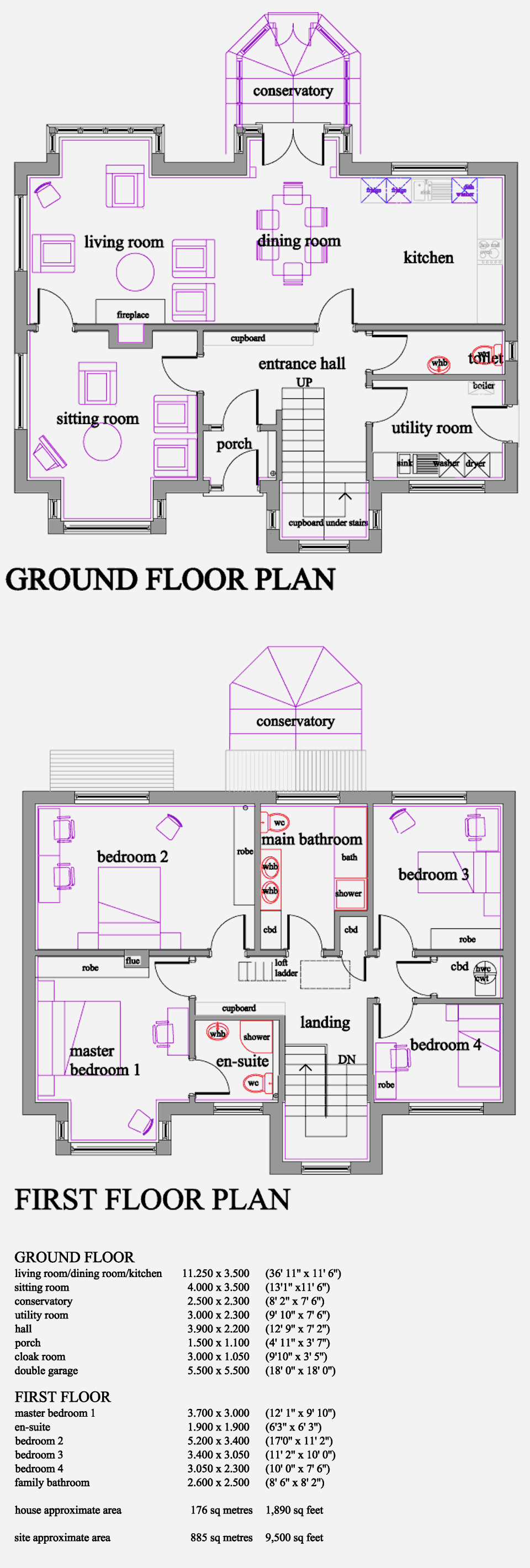 Floorplan of Plot 1