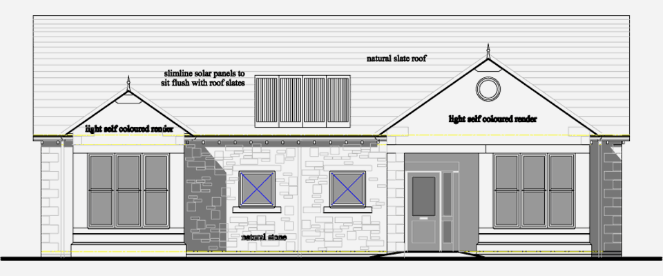 Elevation drawing of Plot 10