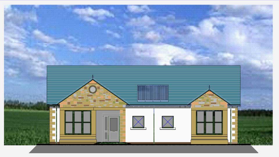 Elevation drawing of Plot 12