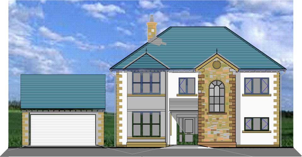 Elevation drawing of Plot 1
