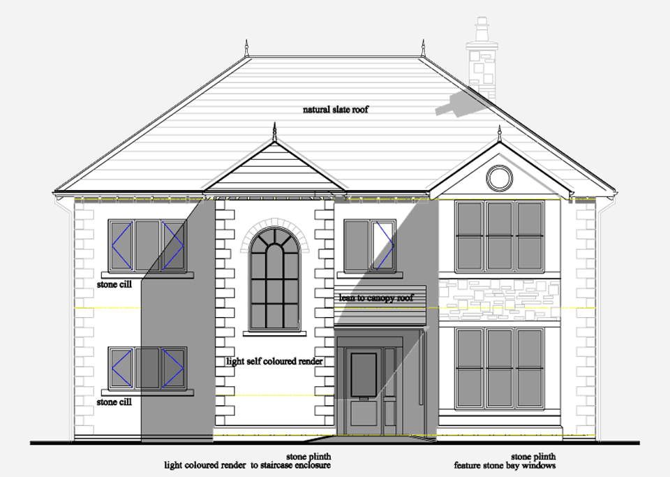Elevation drawing of Plot 3