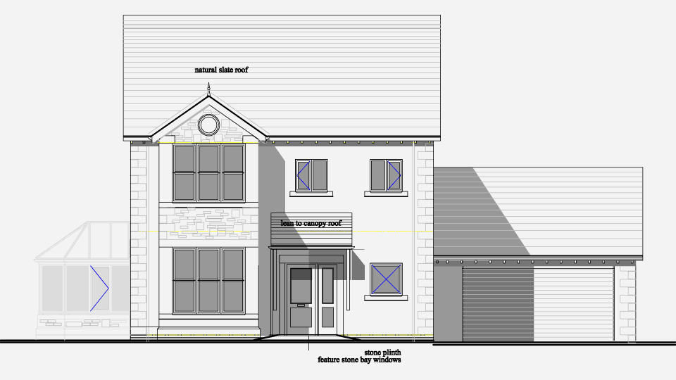 Elevation drawing of Plot 4