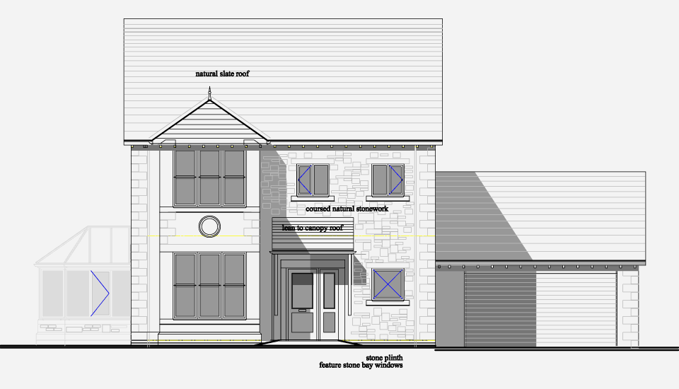 Elevation drawing of Plot 5