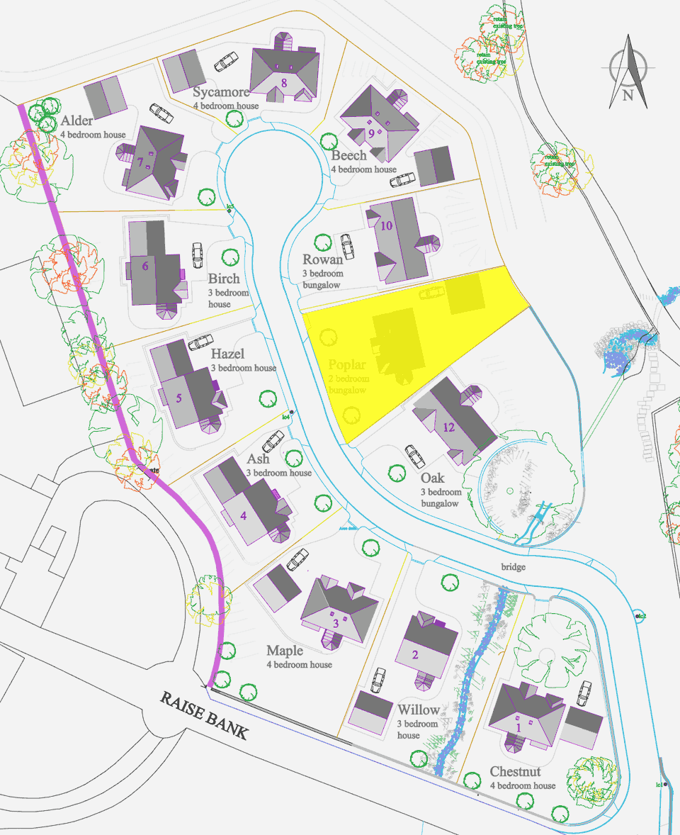 Siteplan showing Plot 11