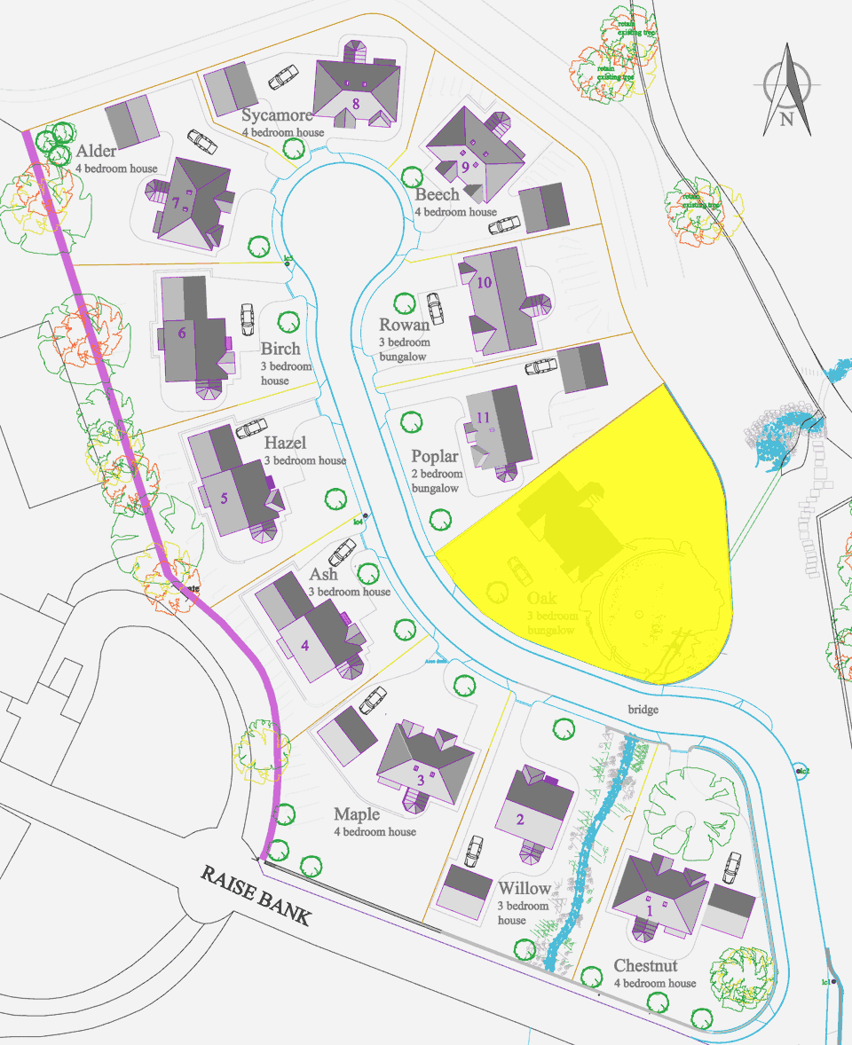 Siteplan showing Plot 12