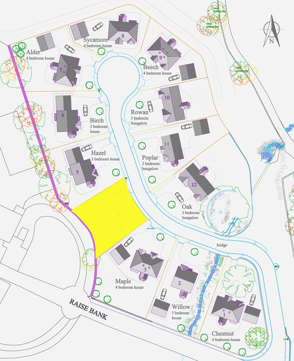 Siteplan showing Plot 4