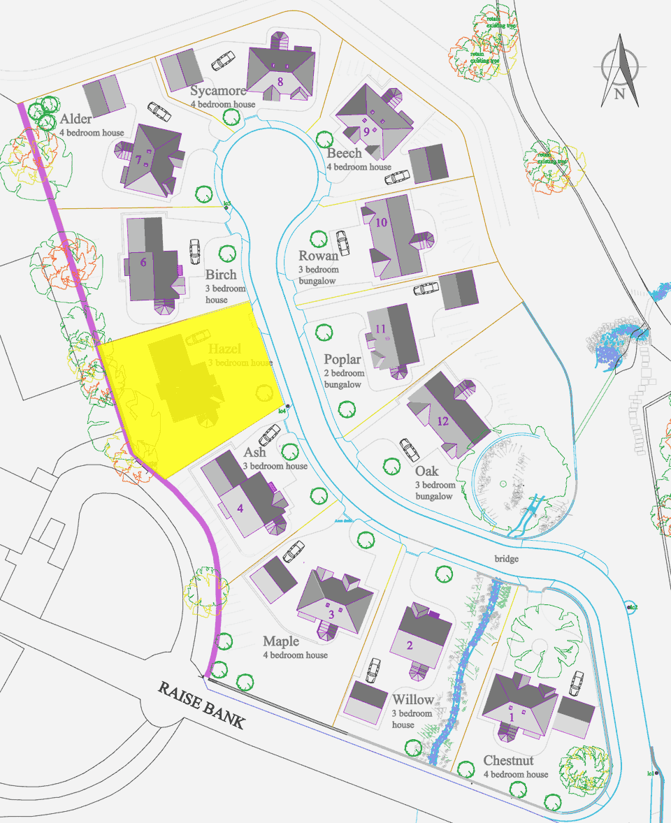 Siteplan showing Plot 5