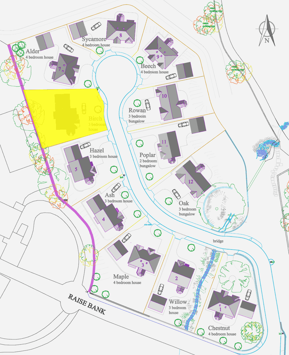 Siteplan showing Plot 6