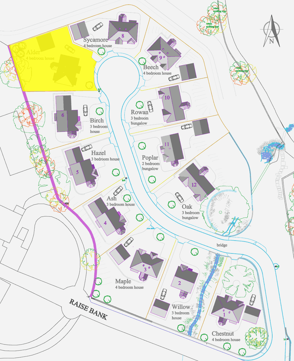 Siteplan showing Plot 7