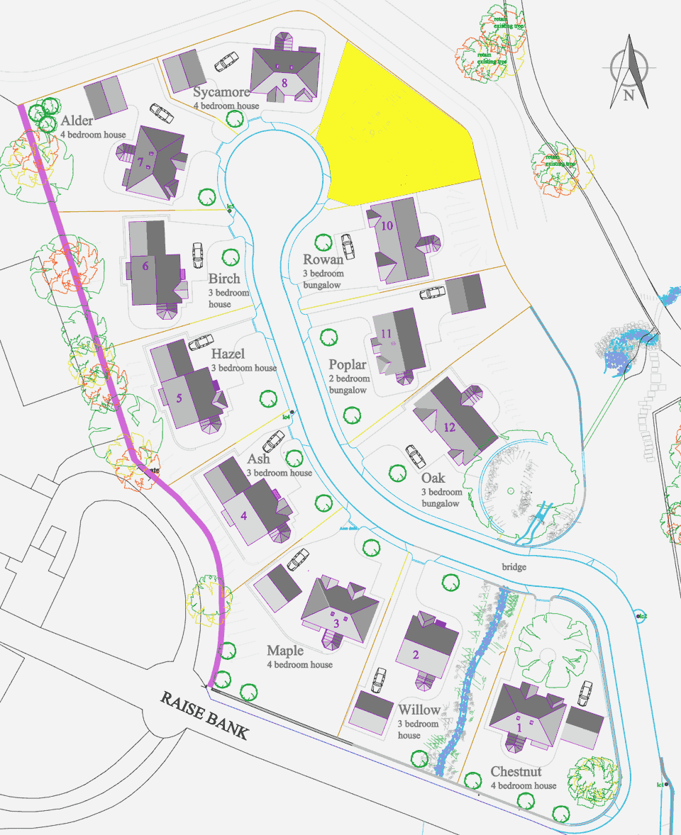 Siteplan showing Plot 9